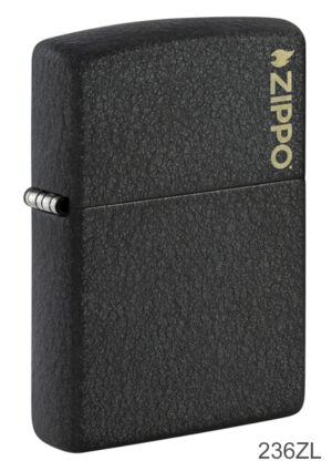 Black Crackle Zippo Logo