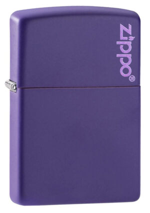 Purple Matte Zippo Logo
