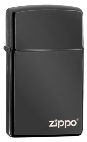 Slim Ebony Black Zippo