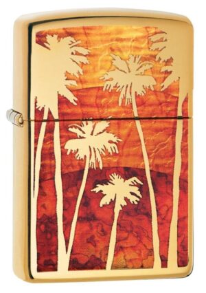 Fusion Palm Tree Sunset
