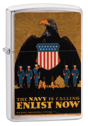 U.S. Navy Brushed Chrome