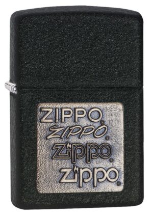 Zippo Brass Emblem BlackCrackle