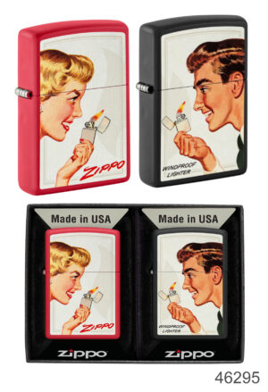 Vintage Ad Lighter Set