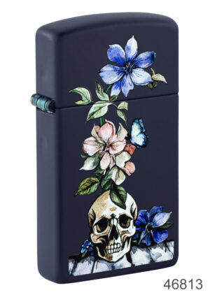 Skull and Flowers
