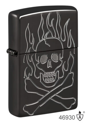 Flaming Skull Design