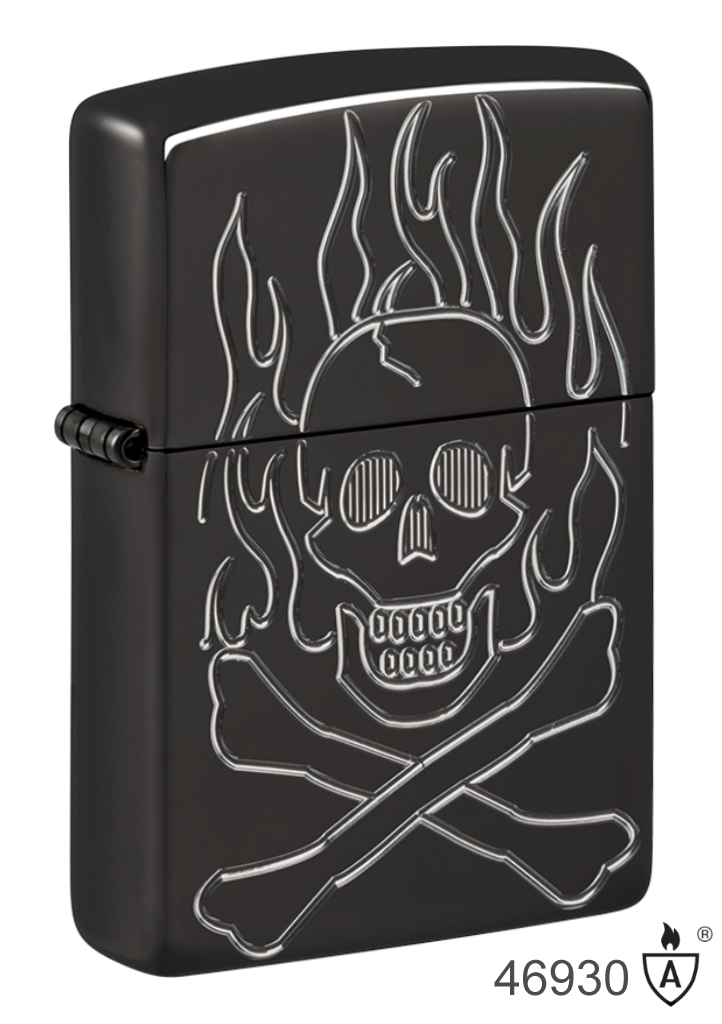Flaming Skull Design