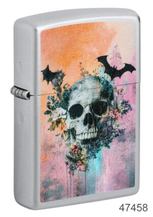 Skull and Bats Design