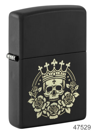 Skull With Crown Design