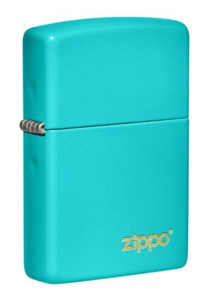 Flat Turquoise Zippo