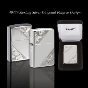 Sterling Diagonal Filigree