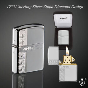 Armor®Sterling Zippo Diamond